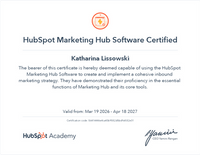 HubSpot Marketing Hub Zertifizierung
